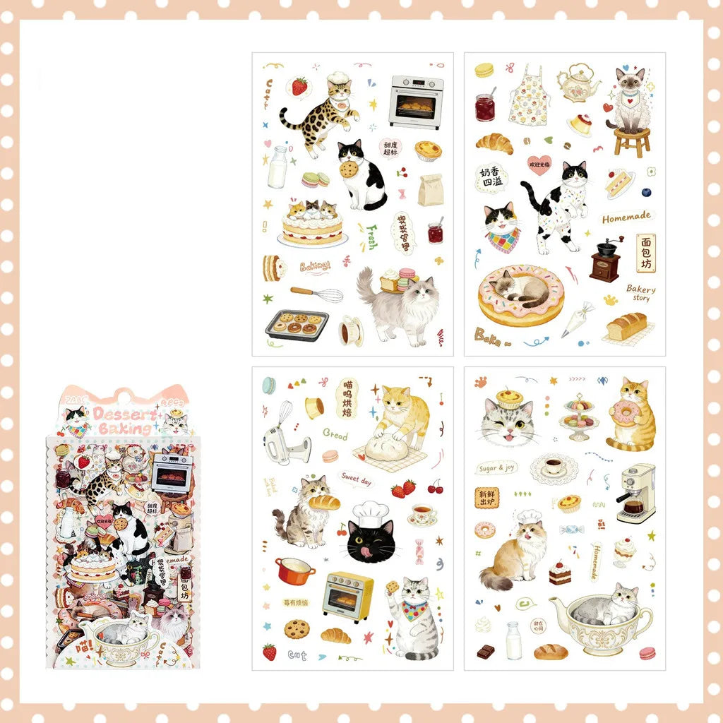 Journamm Junk Journal Stickers — 4 Sheet Journaling Supplies Pack