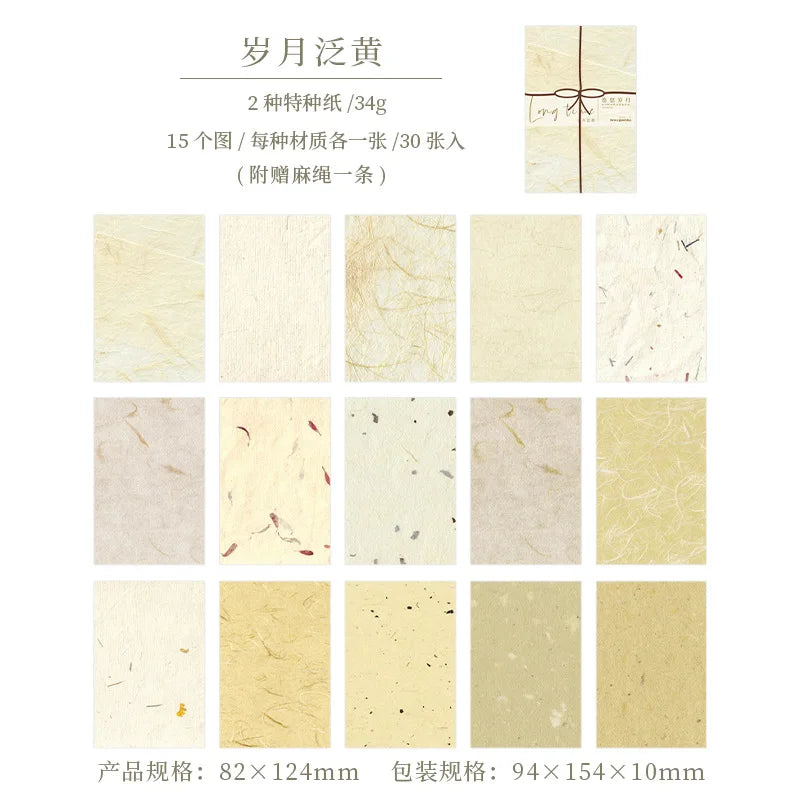 30 pcs Solid color texture material paper Planner Decorative Diary Album handmade DIY Scrapbooking Background paper
