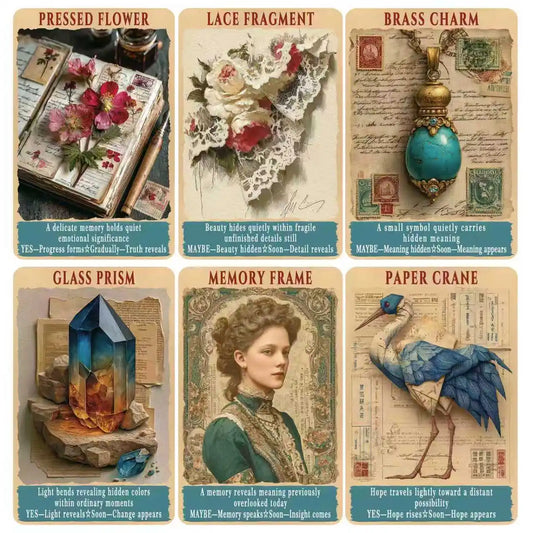 Junk Journal Oracle Cards — Artistic Vintage Oracle Deck