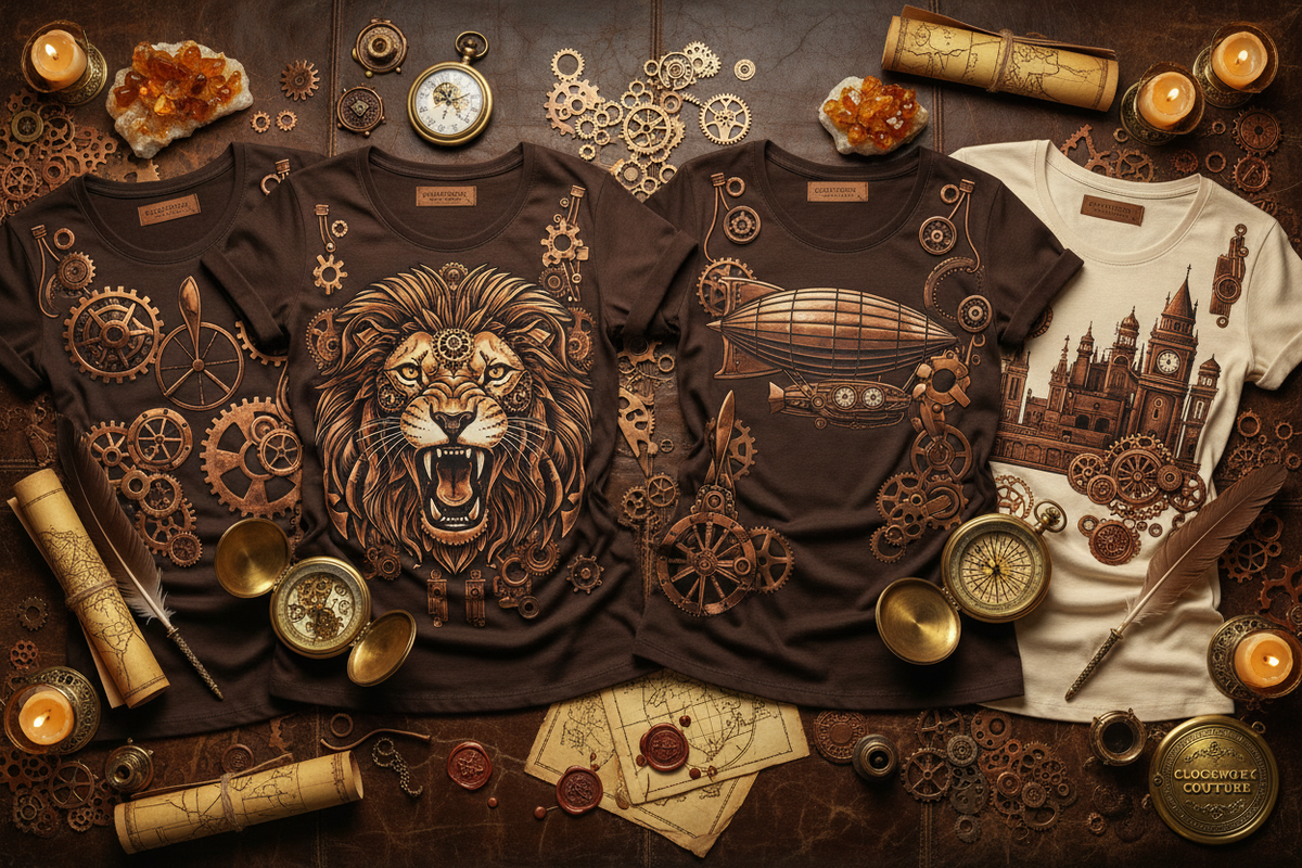 Clockwork Couture — Flat Lay