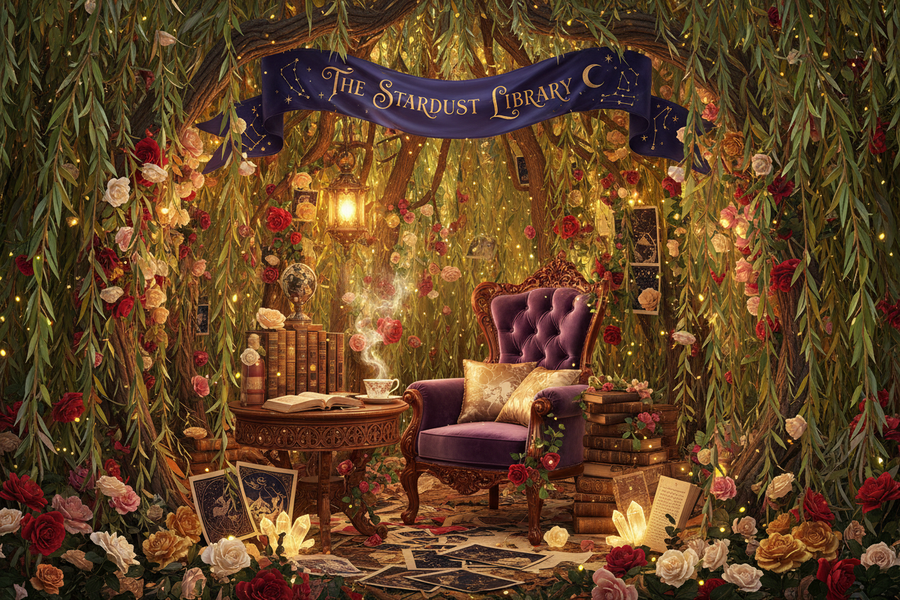 The Stardust Library — Amber Lantern Willow