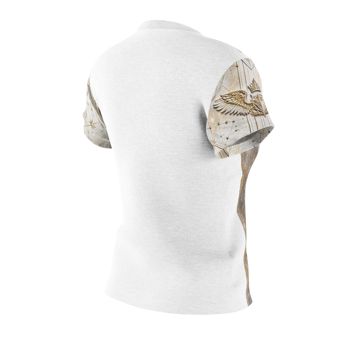 Divine Cadet Celestial Gold Futuristic Corset Print Tee