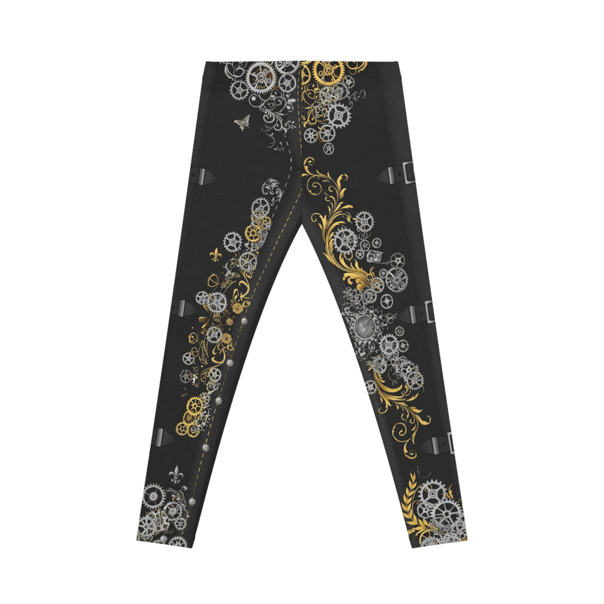 Steampunk Gear Print Leggings — Women’s Gothic  Leggings