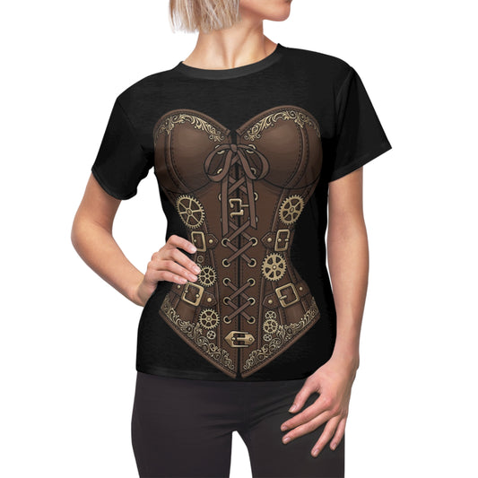 Clockwork Steampunk Corset Graphic Tee