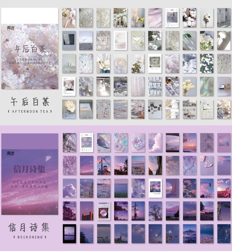 50-366pcs Craft Vintage Scrapbooking Paper Kawaii Art Junk Journal Deco Sticker Natural Collection DIY Material Paper