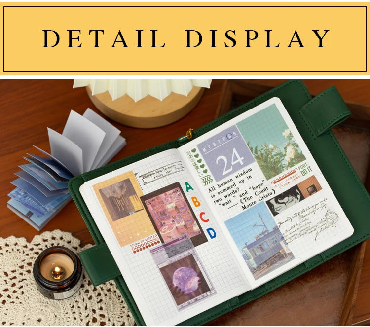 50-366pcs Craft Vintage Scrapbooking Paper Kawaii Art Junk Journal Deco Sticker Natural Collection DIY Material Paper