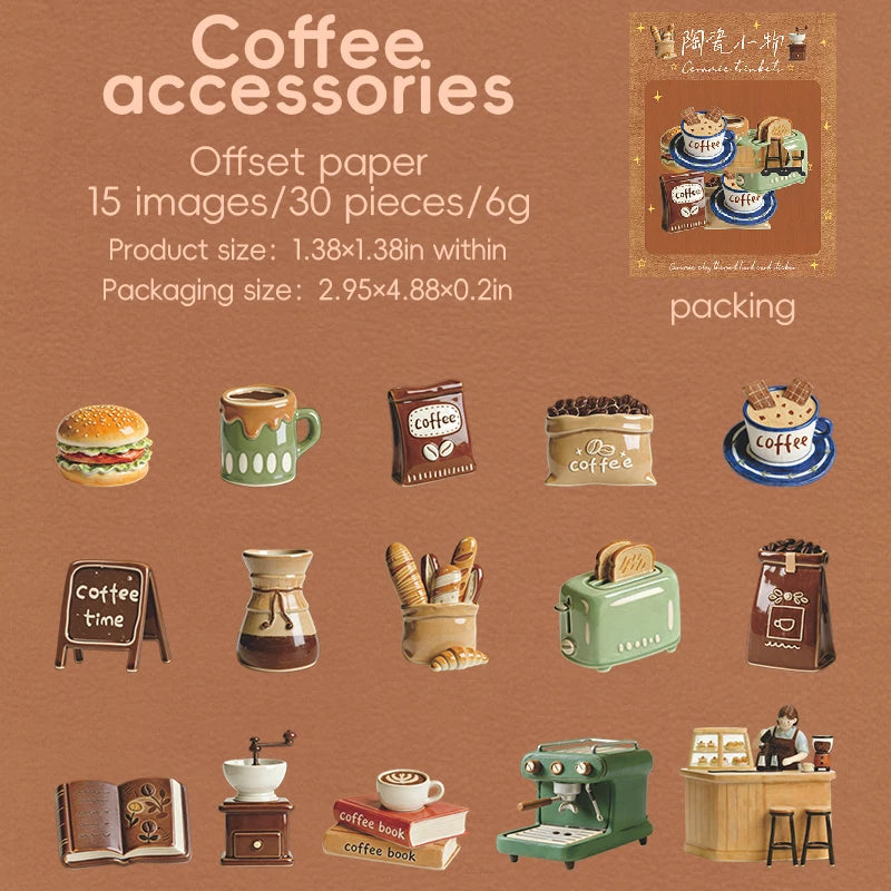 Cute Magazine Scrapbooking Sticker Pack — 30 Sheets Junk Journal Supplies