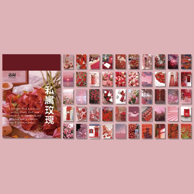 50-366pcs Craft Vintage Scrapbooking Paper Kawaii Art Junk Journal Deco Sticker Natural Collection DIY Material Paper
