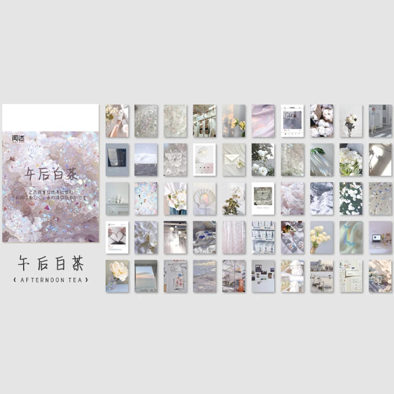 50-366pcs Craft Vintage Scrapbooking Paper Kawaii Art Junk Journal Deco Sticker Natural Collection DIY Material Paper