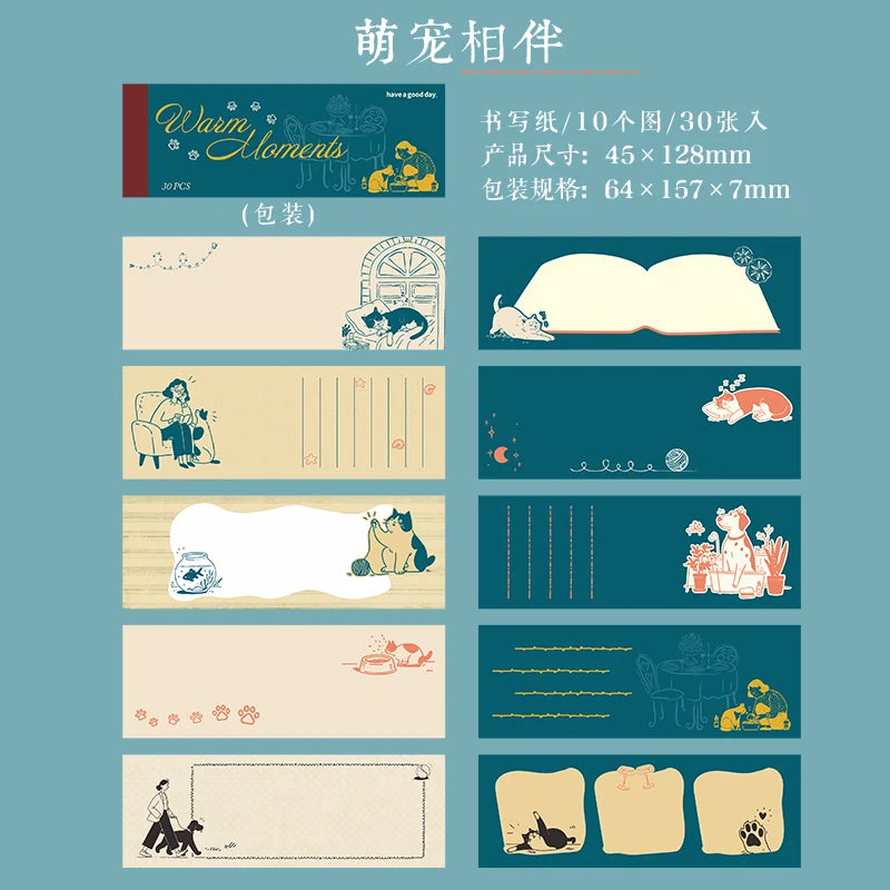 Journal GO 30pages Collage Junk Journal diy Sticker Warm Moments Stickers for Scrapbook Planner Card diy Material Papers