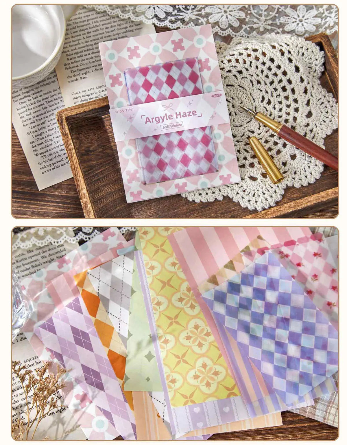 30 sheets Retro Simple Literary Style Background Paper, DIY Collage Base Material Paper for Journaling Scrapbooking