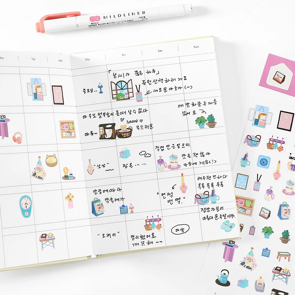 Cute Scrapbooking Stickers — Junk Journal Craft Supplies