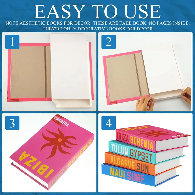 Coffee Cup Fake Books Decoration — Luxury Home Décor