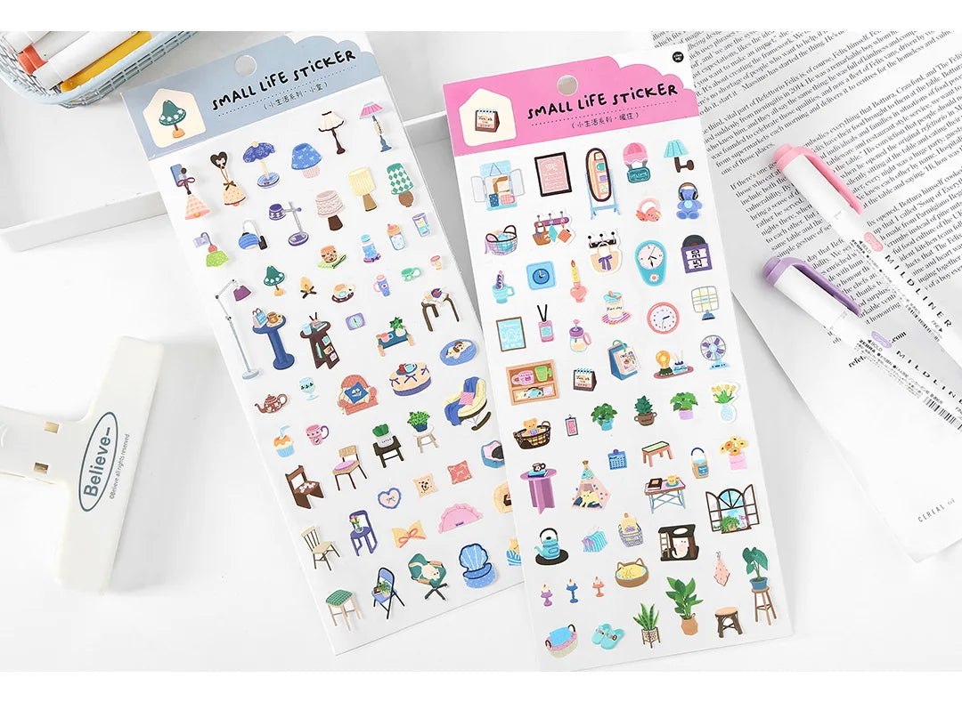 Cute Scrapbooking Stickers — Junk Journal Craft Supplies