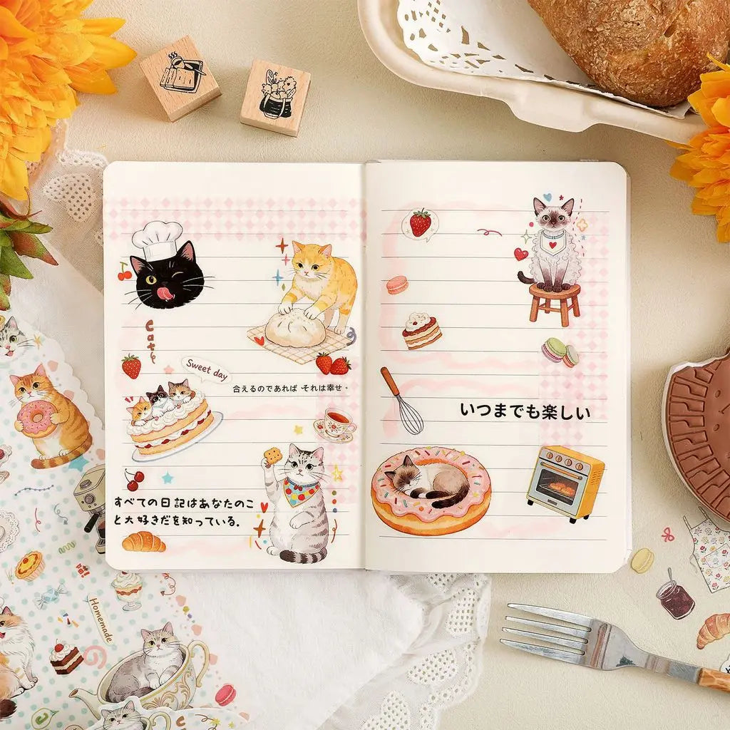 Journamm Junk Journal Stickers — 4 Sheet Journaling Supplies Pack