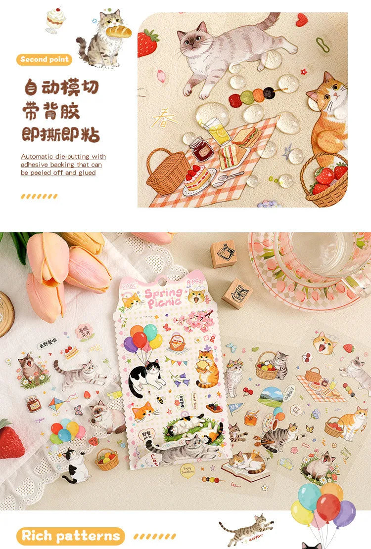 Journamm Junk Journal Stickers — 4 Sheet Journaling Supplies Pack