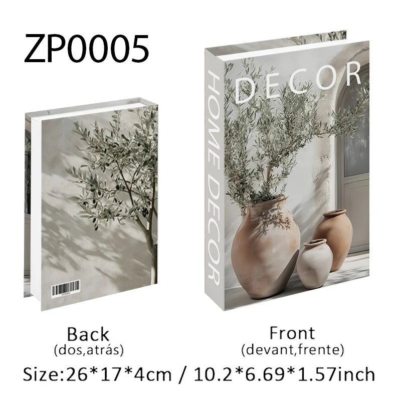 Perfume Luxury Fake Book Storage Box Interior Decoration Paris Decorative Books Design Ornament Coffee Table Shelf Home Decor