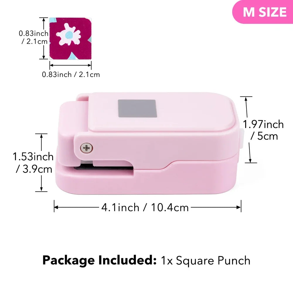 Layering Serrated-Edge Square Paper Punches for Junk Journal & Scrapbooking, Nesting Postage Stamp Style Craft Punches 2026