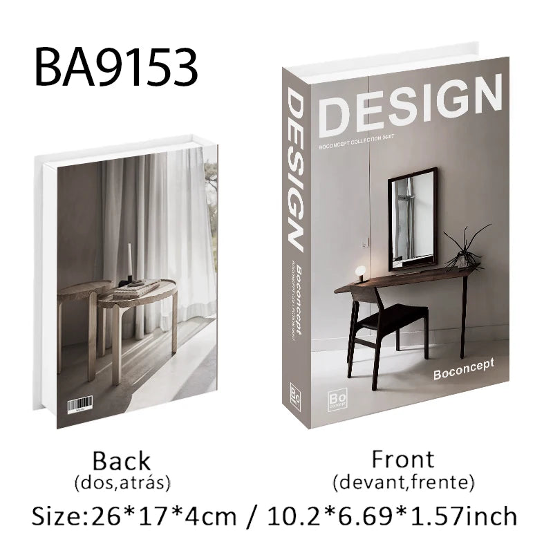 Perfume Luxury Fake Book Storage Box Interior Decoration Paris Decorative Books Design Ornament Coffee Table Shelf Home Decor