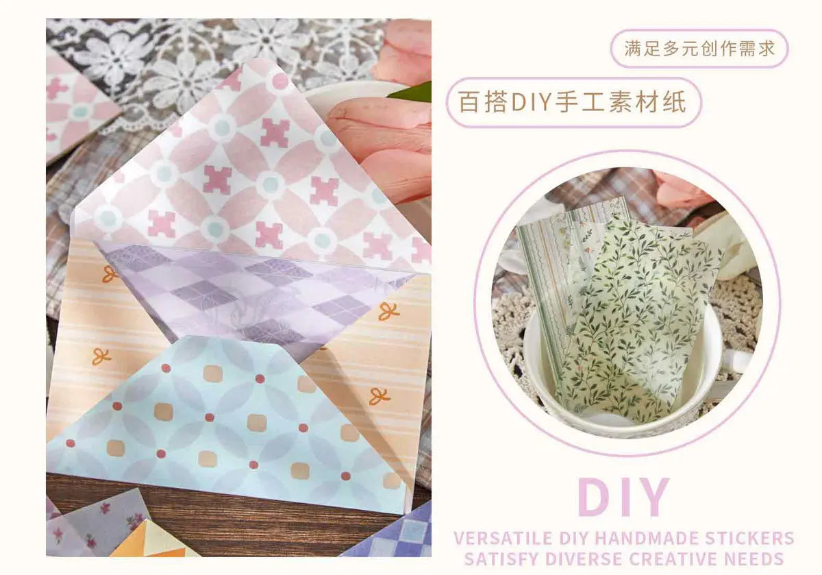 30 sheets Retro Simple Literary Style Background Paper, DIY Collage Base Material Paper for Journaling Scrapbooking