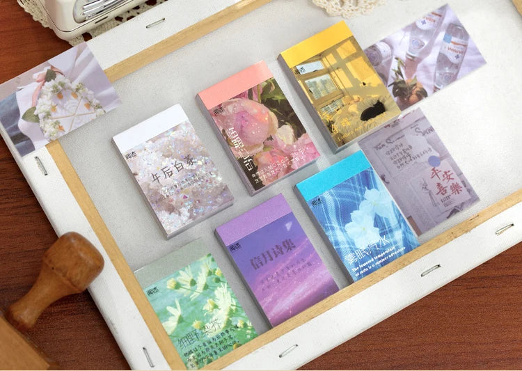 50-366pcs Craft Vintage Scrapbooking Paper Kawaii Art Junk Journal Deco Sticker Natural Collection DIY Material Paper