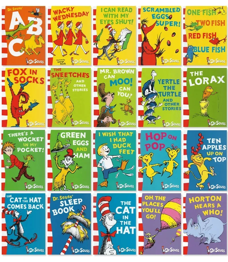 English Books of20 Books A Classic Case of Dr. Seuss Children Fun Interesting Story English Picture Book Kids Learning GiftEngli