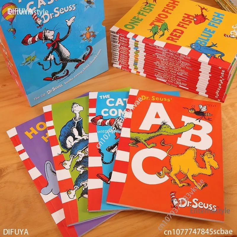 English Books of20 Books A Classic Case of Dr. Seuss Children Fun Interesting Story English Picture Book Kids Learning GiftEngli