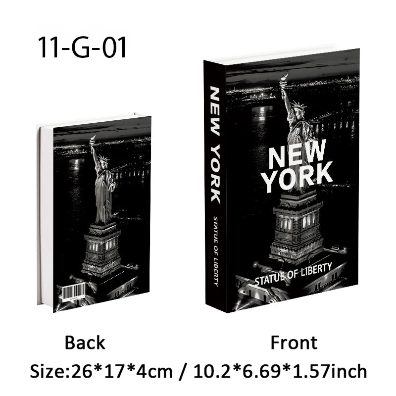 Perfume Luxury Fake Book Storage Box Interior Decoration Paris Decorative Books Design Ornament Coffee Table Shelf Home Decor