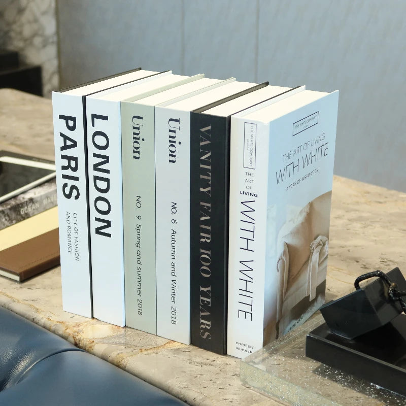 Coffee Cup Fake Books Decoration — Luxury Home Décor