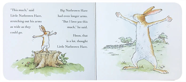Guess How Much I Love You Children's English Enlightenment Cognitive Picture Books 0-6 ages Kids Children Cardboard Book