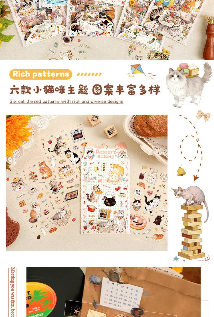 Journamm Junk Journal Stickers — 4 Sheet Journaling Supplies Pack