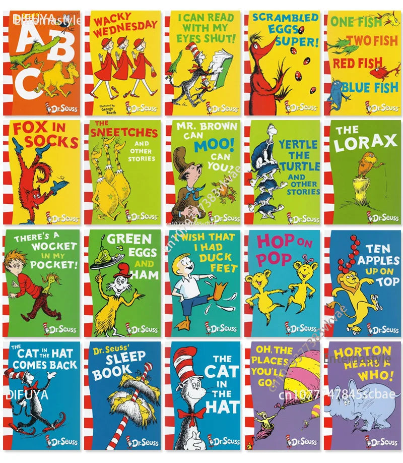 English Books of20 Books A Classic Case of Dr. Seuss Children Fun Interesting Story English Picture Book Kids Learning GiftEngli