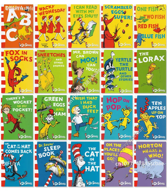 English Books of20 Books A Classic Case of Dr. Seuss Children Fun Interesting Story English Picture Book Kids Learning GiftEngli