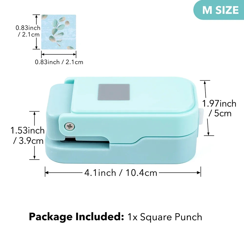 Layering Serrated-Edge Square Paper Punches for Junk Journal & Scrapbooking, Nesting Postage Stamp Style Craft Punches 2026