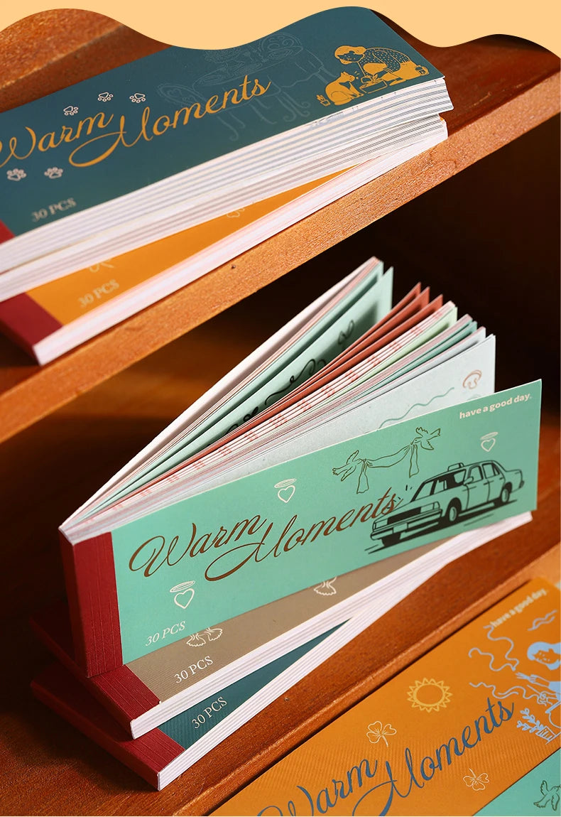 Journal GO 30pages Collage Junk Journal diy Sticker Warm Moments Stickers for Scrapbook Planner Card diy Material Papers