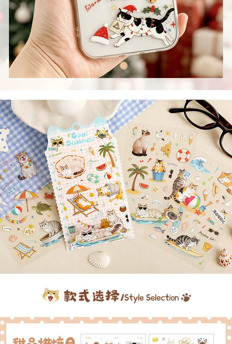 Journamm Junk Journal Stickers — 4 Sheet Journaling Supplies Pack