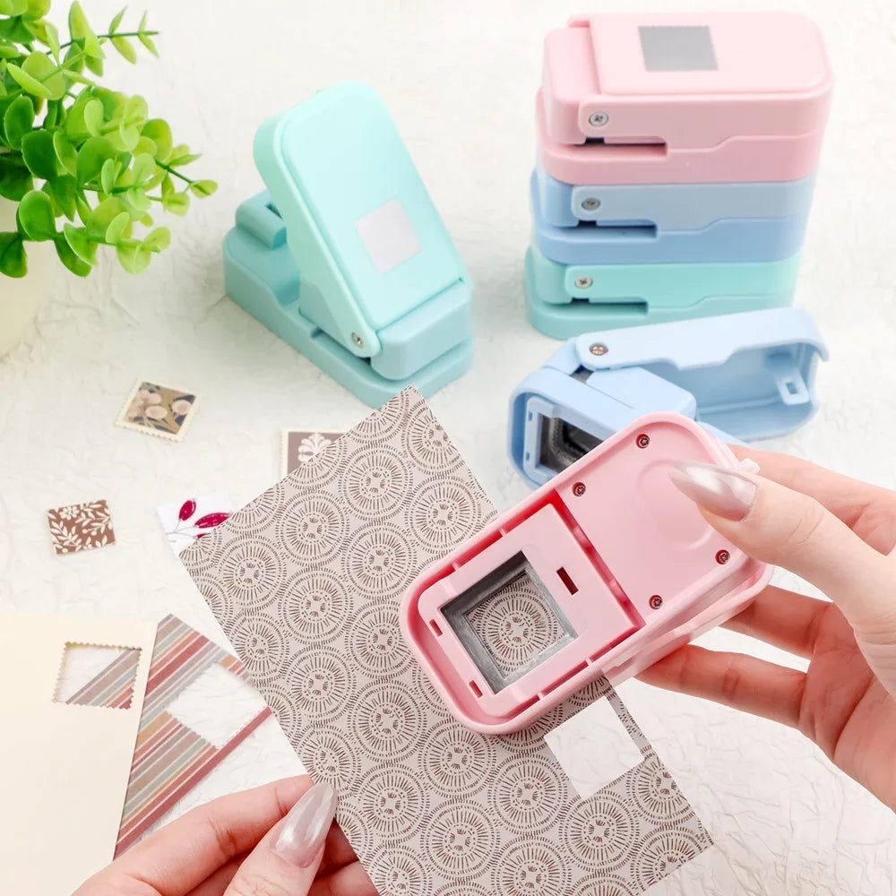 Layering Serrated-Edge Square Paper Punches for Junk Journal & Scrapbooking, Nesting Postage Stamp Style Craft Punches 2026