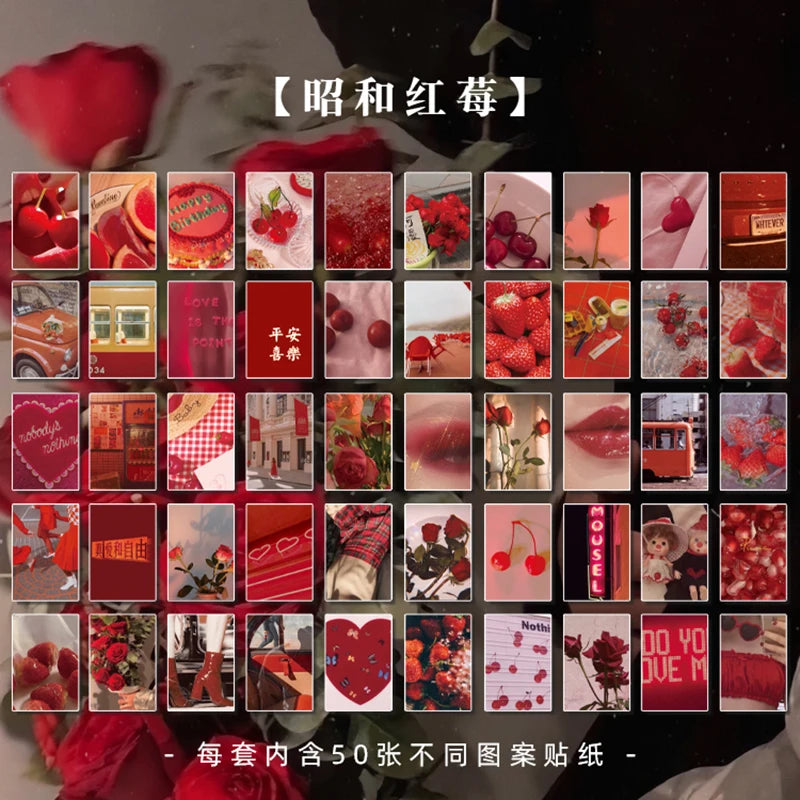 50-366pcs Craft Vintage Scrapbooking Paper Kawaii Art Junk Journal Deco Sticker Natural Collection DIY Material Paper