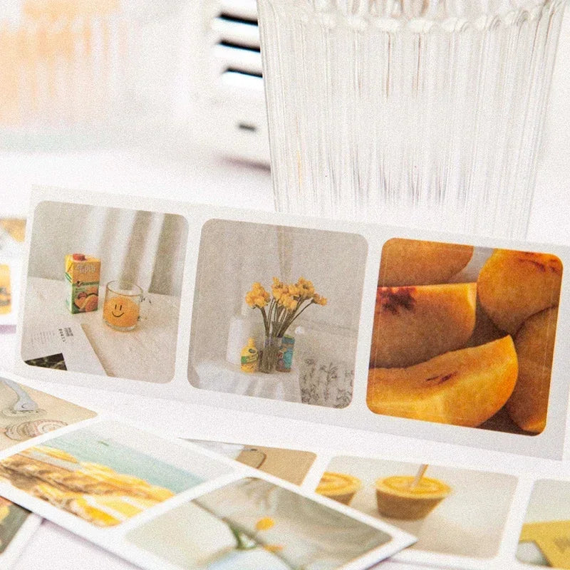 Journamm 30pcs/pack 90patterns/pack Ins Material Stickers Book Scrapbooking Junk Journal Creative Stationery DIY Deco Stickers