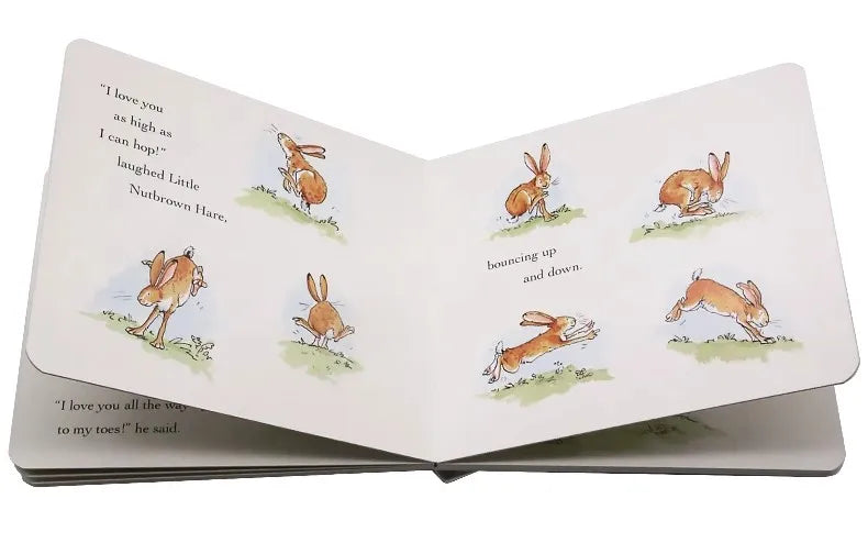 Guess How Much I Love You Children's English Enlightenment Cognitive Picture Books 0-6 ages Kids Children Cardboard Book