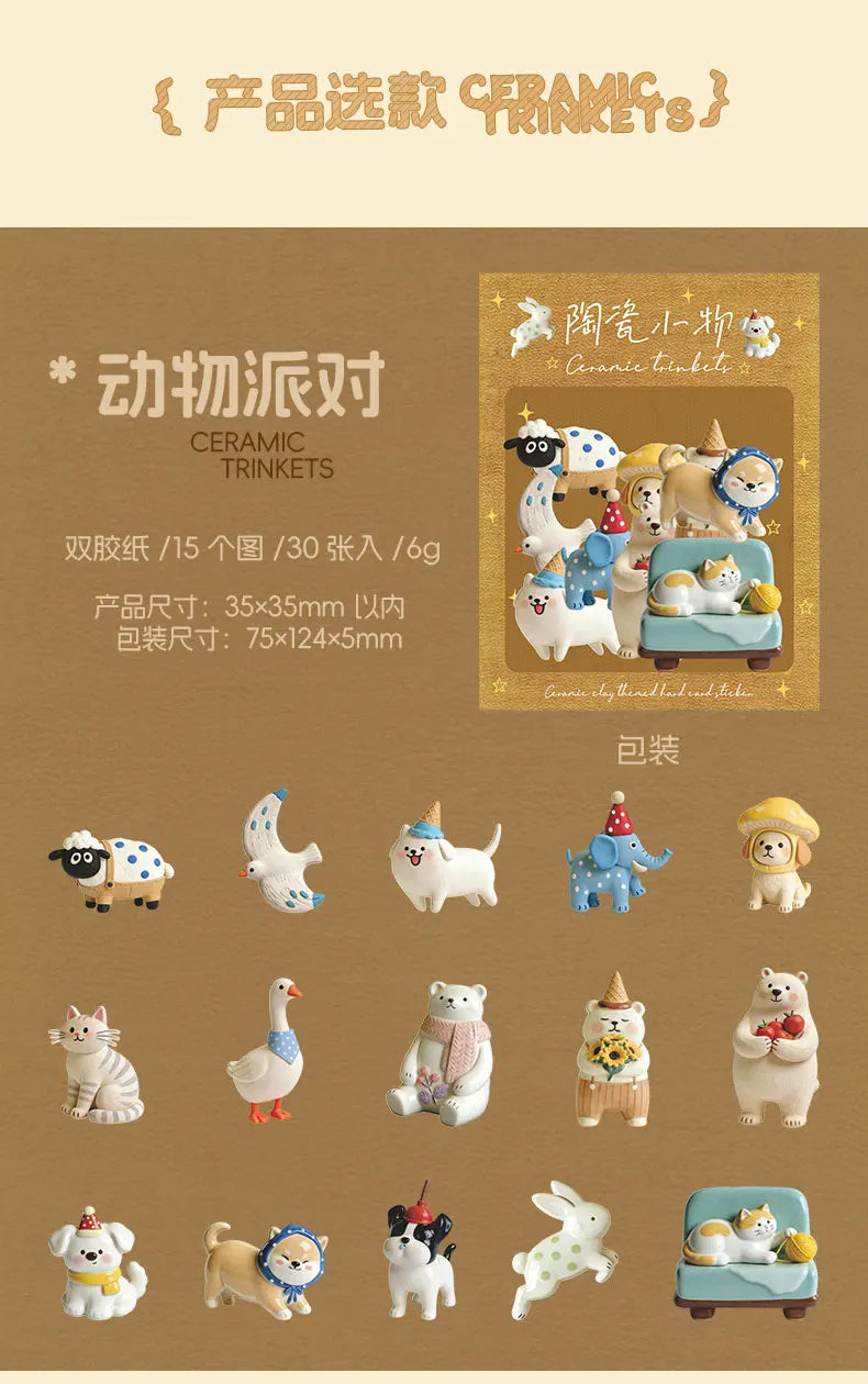 Cute Magazine Scrapbooking Sticker Pack — 30 Sheets Junk Journal Supplies