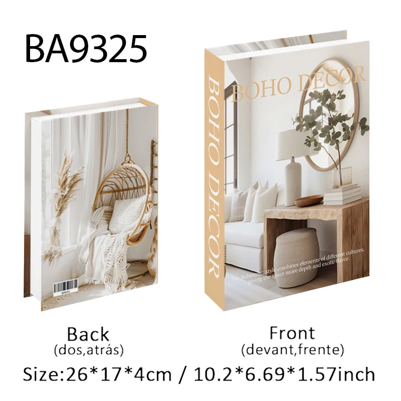 Perfume Luxury Fake Book Storage Box Interior Decoration Paris Decorative Books Design Ornament Coffee Table Shelf Home Decor