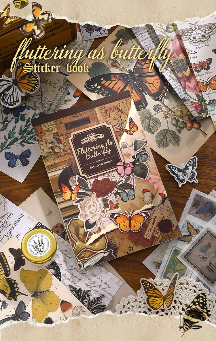 2 styles 50 pcs Vintage theme Collage stickers Scrapbooking Material handmade Diary Album  Junk Journal Supplies