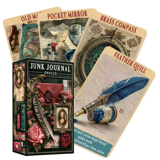 Junk Journal Oracle Cards — Artistic Vintage Oracle Deck