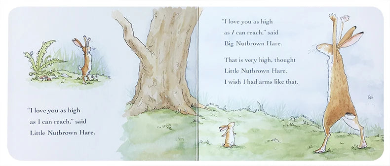 Guess How Much I Love You Children's English Enlightenment Cognitive Picture Books 0-6 ages Kids Children Cardboard Book