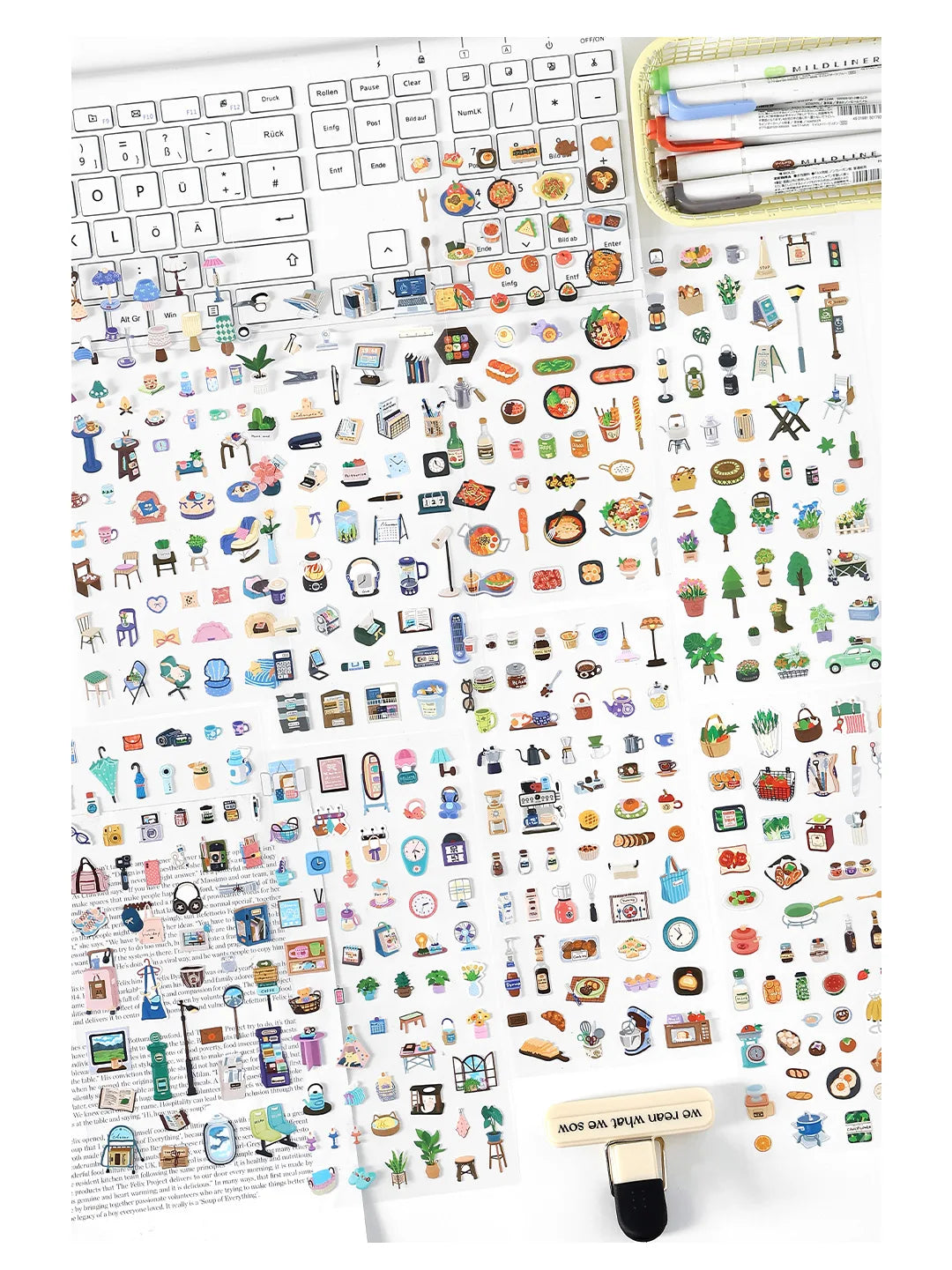 Cute Scrapbooking Stickers — Junk Journal Craft Supplies