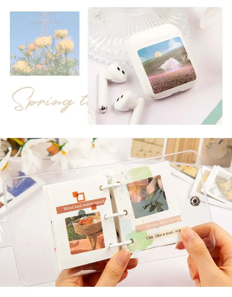 Journamm 30pcs/pack 90patterns/pack Ins Material Stickers Book Scrapbooking Junk Journal Creative Stationery DIY Deco Stickers