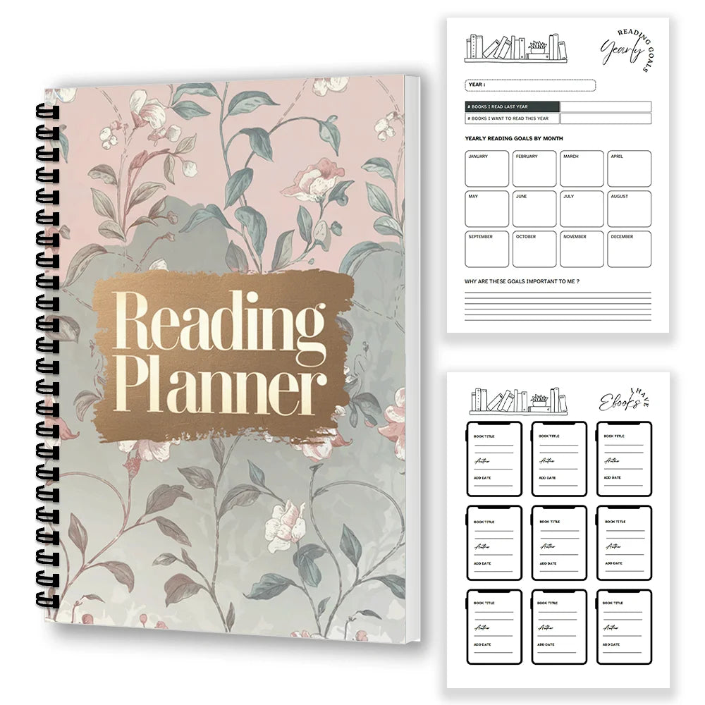 1PC Reading Journals for Book Lovers, Book Journal Reading Log for Readers to Review and Track Your Reading