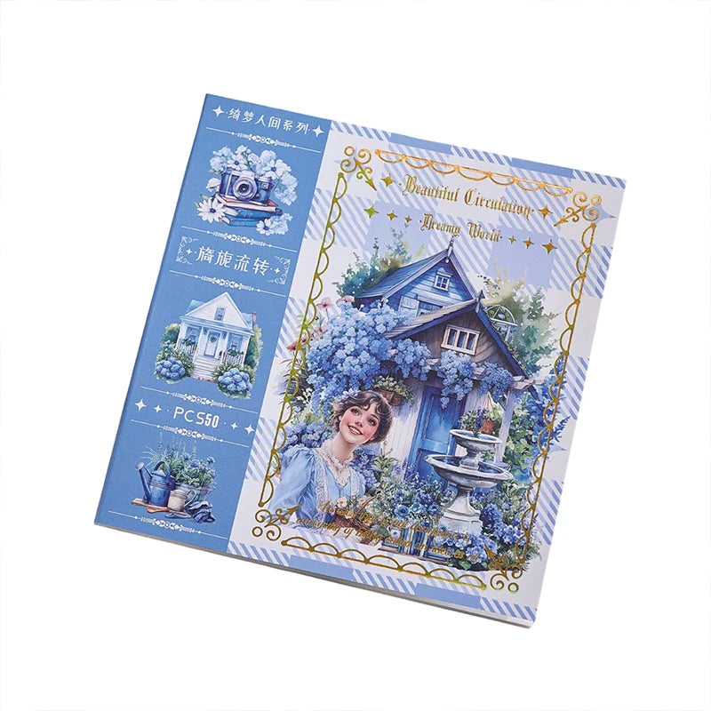 Washi Junk Journal Sticker Book — 50 Sheets Journaling Supplies