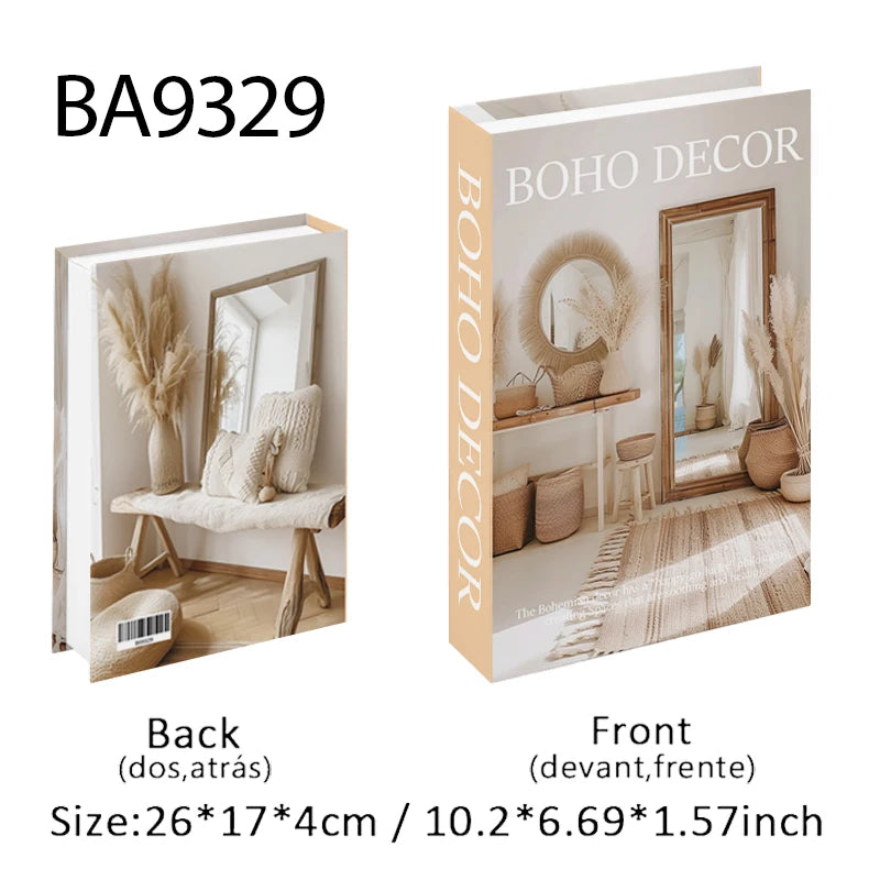 Perfume Luxury Fake Book Storage Box Interior Decoration Paris Decorative Books Design Ornament Coffee Table Shelf Home Decor